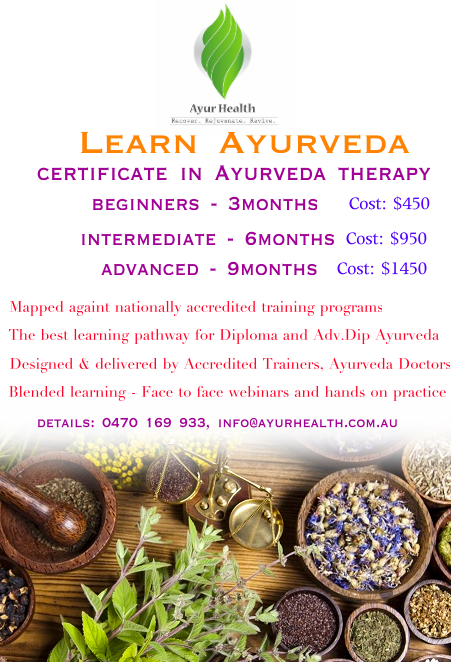 Study Ayurveda in Australia: Short Term Courses