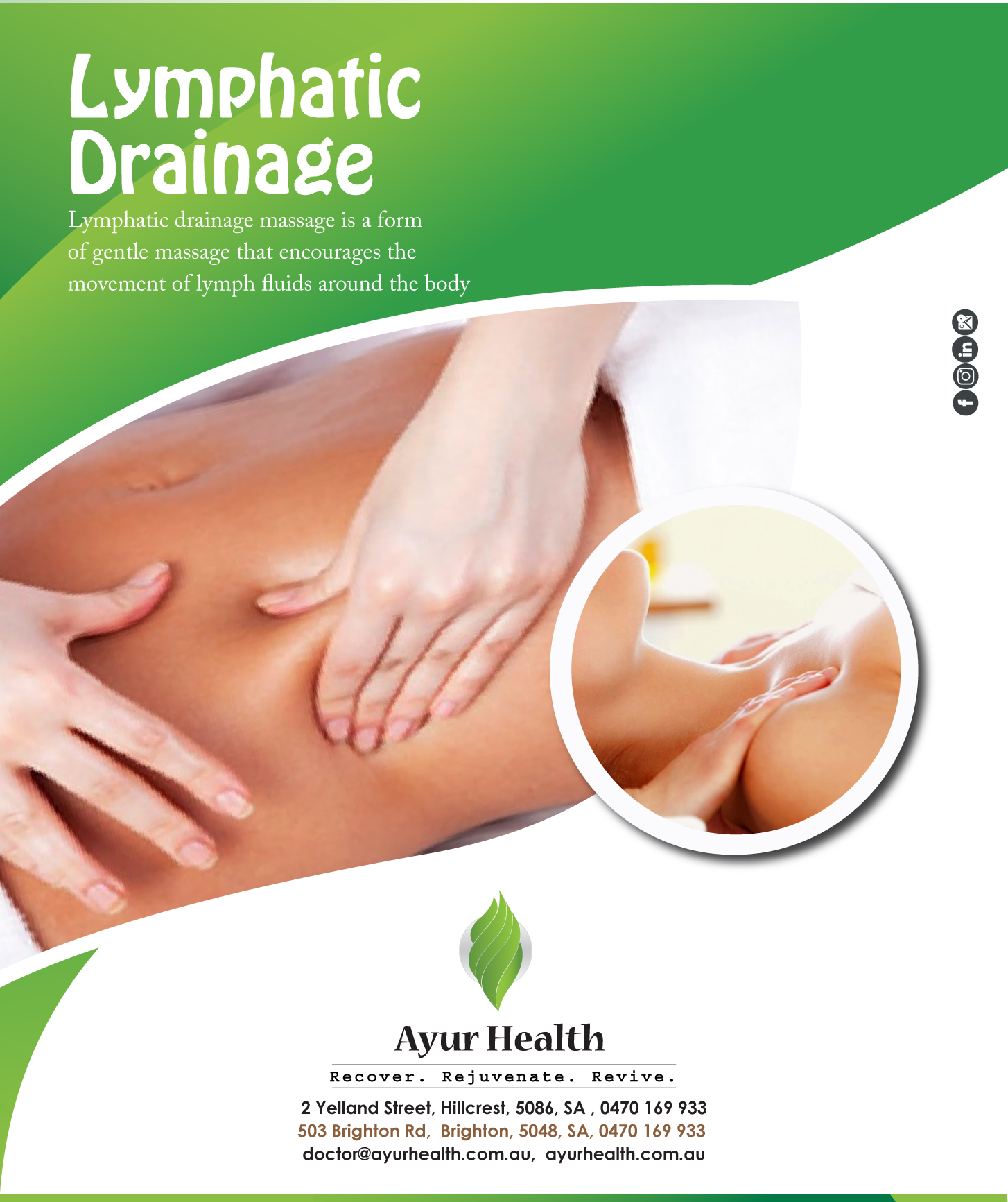 12 benefits of Lymphatic Drainage Massage